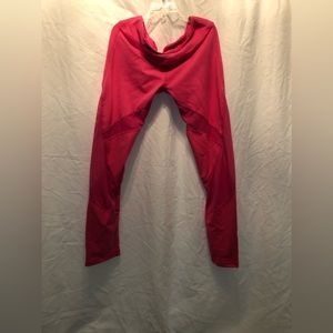 Pink leggings with cutouts